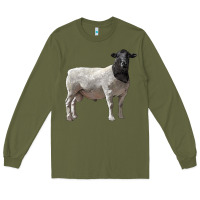 Army Green dorper sheep Long Sleeve Tee - LillyAllenDesigns
