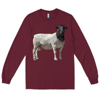 Burgundy dorper sheep Long Sleeve Tee - LillyAllenDesigns