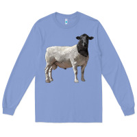 Colony Blue dorper sheep Long Sleeve Tee - LillyAllenDesigns
