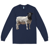 Navy dorper sheep Long Sleeve Tee - LillyAllenDesigns