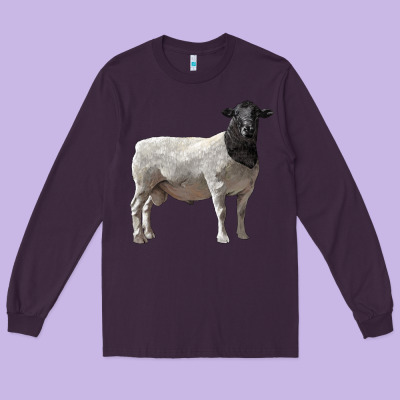 Dorper Sheep Long Sleeve Tee Designed By Lillyallendesigns
