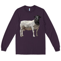 Plum dorper sheep Long Sleeve Tee - LillyAllenDesigns