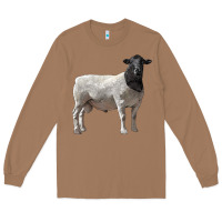Toasted Coconut dorper sheep Long Sleeve Tee - LillyAllenDesigns