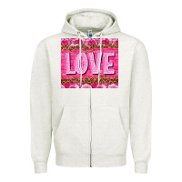 Love Valentines Day Zipper Hoodie | Teevron