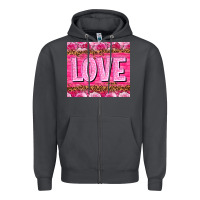 Smoke love valentines day Zipper Hoodie - NancyCooperArtShop