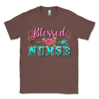 Chestnut western blessed nurse pink floral arrow Classic Tee - BarkalooDesign