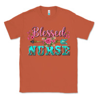Copper western blessed nurse pink floral arrow Classic Tee - BarkalooDesign