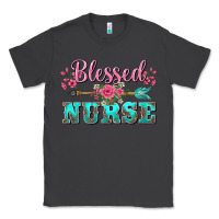 Smoke western blessed nurse pink floral arrow Classic Tee - BarkalooDesign