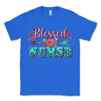 True Royal western blessed nurse pink floral arrow Classic Tee - BarkalooDesign