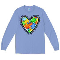 Colony Blue autism heart Long Sleeve Tee - JahusDesignShop