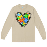 Mushroom autism heart Long Sleeve Tee - JahusDesignShop