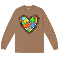 Toasted Coconut autism heart Long Sleeve Tee - JahusDesignShop