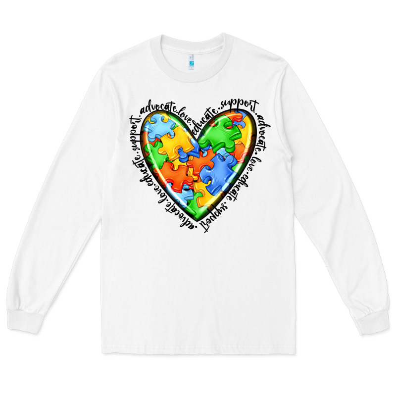 Autism Heart Long Sleeve Tee by JahusDesignShop | Teevron
