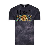 Cloud Black blessed mom Vintage Tee - JahusDesignShop
