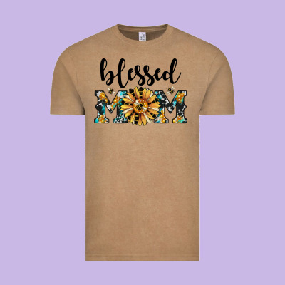 Blessed Mom Vintage Tee Designed By Jahusdesignshop
