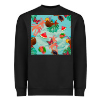 Summer Vibes Seamless Pattern Heavyweight Sweatshirt | Teevron