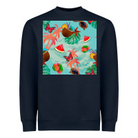 Navy summer vibes seamless pattern Heavyweight Sweatshirt - BundleAndBundleShop