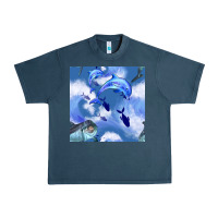 Midnight Navy dolphins Urban Heavy Tee - BundleAndBundleShop