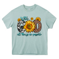 Arona with god all things are possible sunflower Heavy Core Tee - Zillion Design Studio