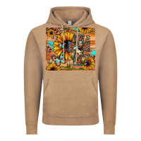 Vintage Coffee cross sunflower butterfly Vintage Hoodie - JahusDesignShop