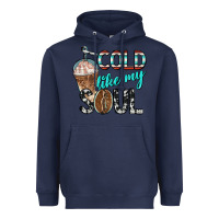 Navy cold like my soul with coffee Heavyweight Hoodie - BarkalooDesign