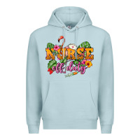 Blue Mist Nurse off duty Premium Hoodie - NancyCooperArtShop