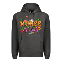Charcoal Heather Nurse off duty Premium Hoodie - NancyCooperArtShop