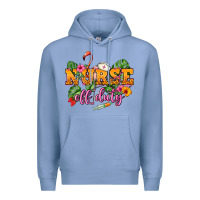 Colony Blue Nurse off duty Premium Hoodie - NancyCooperArtShop