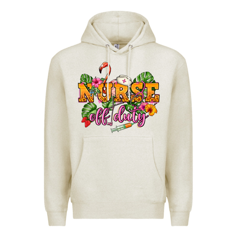 Nurse Off Duty Premium Hoodie by NancyCooperArtShop | Teevron