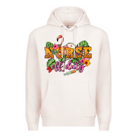 Pale Pink Nurse off duty Premium Hoodie - NancyCooperArtShop