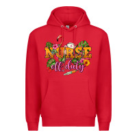 Red Nurse off duty Premium Hoodie - NancyCooperArtShop