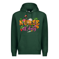 Sports Green Nurse off duty Premium Hoodie - NancyCooperArtShop