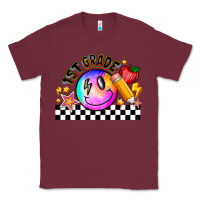 Burgundy 1St Grade Classic Tee - CowhideDigitalArt