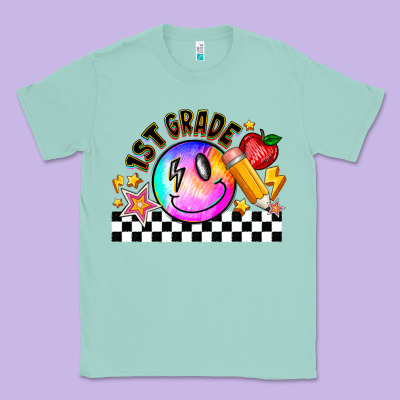 1st Grade Classic Tee Designed By Cowhidedigitalart