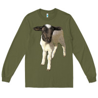 Army Green dorper baby sheep Long Sleeve Tee - LillyAllenDesigns