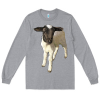 Heather Grey dorper baby sheep Long Sleeve Tee - LillyAllenDesigns