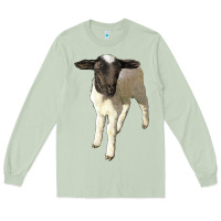 Matcha dorper baby sheep Long Sleeve Tee - LillyAllenDesigns