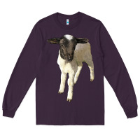 Plum dorper baby sheep Long Sleeve Tee - LillyAllenDesigns