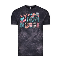 Cloud Black wife mom nurse Vintage Tee - BundleAndBundleShop