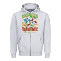 Heather Grey griswold electric christmas vacation Zipper Hoodie - MaliasSmallBusiness