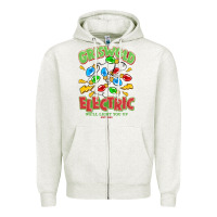 Oatmeal Heather griswold electric christmas vacation Zipper Hoodie - MaliasSmallBusiness