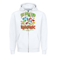 White griswold electric christmas vacation Zipper Hoodie - MaliasSmallBusiness