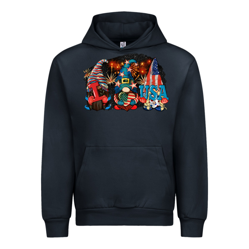 I Love Usa Gnomes 4th Of July Urban Hoodie by CowGirlArtShop | Teevron
