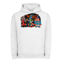 Pigment Lunar Rock i love usa gnomes 4th of july Urban Hoodie - CowGirlArtShop