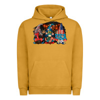 Pigment Peanut Butter i love usa gnomes 4th of july Urban Hoodie - CowGirlArtShop