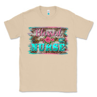 Mushroom western blessed nurse pink floral arrow  background Classic Tee - BarkalooDesign