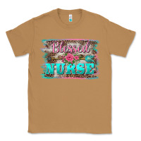 Toasted Coconut western blessed nurse pink floral arrow  background Classic Tee - BarkalooDesign