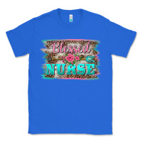 True Royal western blessed nurse pink floral arrow  background Classic Tee - BarkalooDesign