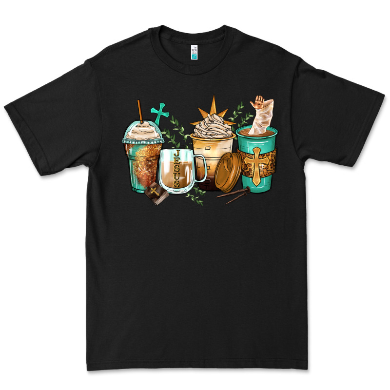 Jesus Coffee Cups Premium Tee by Zillion Design Studio | Teevron