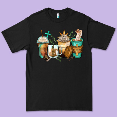 Jesus Coffee Cups Premium Tee Designed By Zillion Design Studio